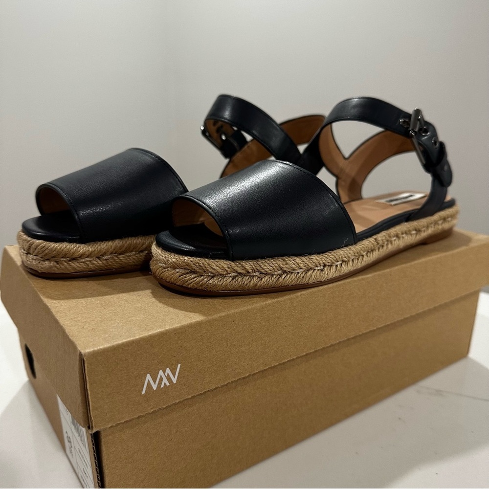 NWT: MATT & NAT SIMONE VEGAN ESPADRILLE SANDALS | sky blue | sz: 38 - Picture 3 of 13